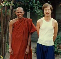 Bhikkhu Gurudhammo and Tom Riddle, 1983