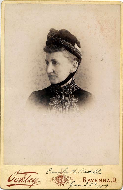 Emily Riddle, 1891