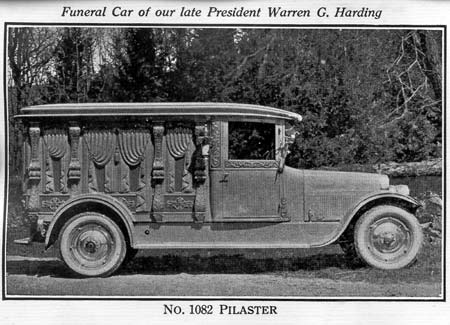 Riddle hearse at President Harding's funeral
