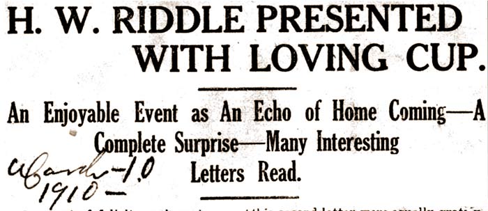 Headline: Loving Cup Presented