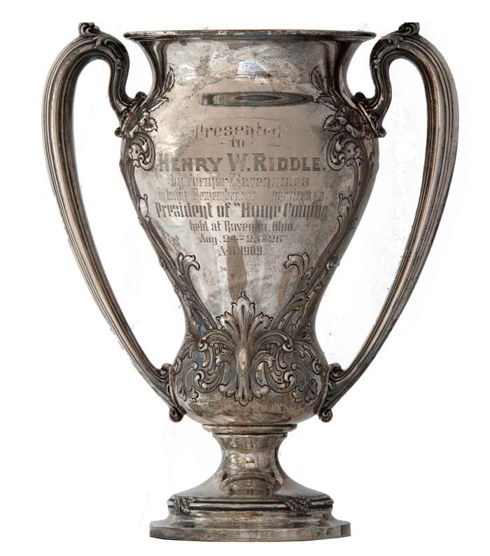 The loving cup presented to H. W. Riddle