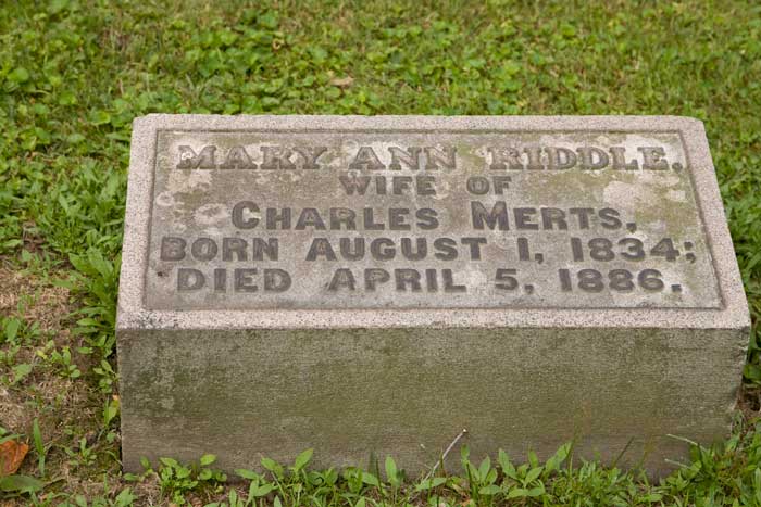 Mary Ann Riddle, sister of Henry Riddle I