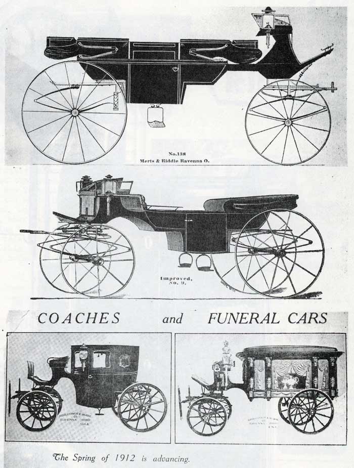 Merts and Riddle open carriages c. 1880