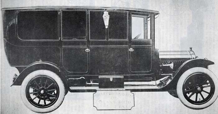Riddle-bodied White hearse, c. 1915