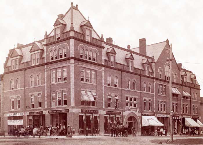 Riddle Block 1, Ravenna Ohio, photographed at the turn of the century