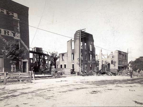 Ruins of the Riddle factory, 1903