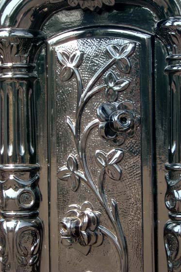 Oak Harbor Hearse — Carving details of rose