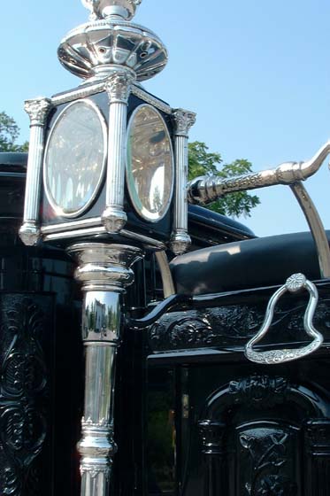 Oak Harbor Hearse — Lamps, original silver-plated