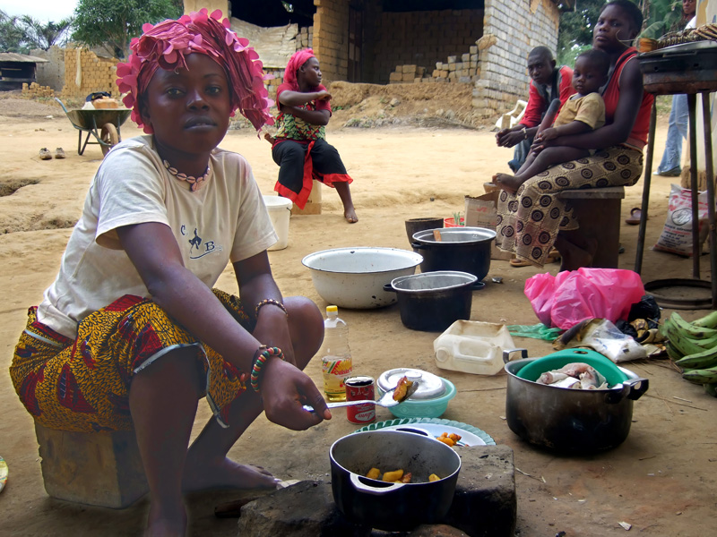Cooking in the compound