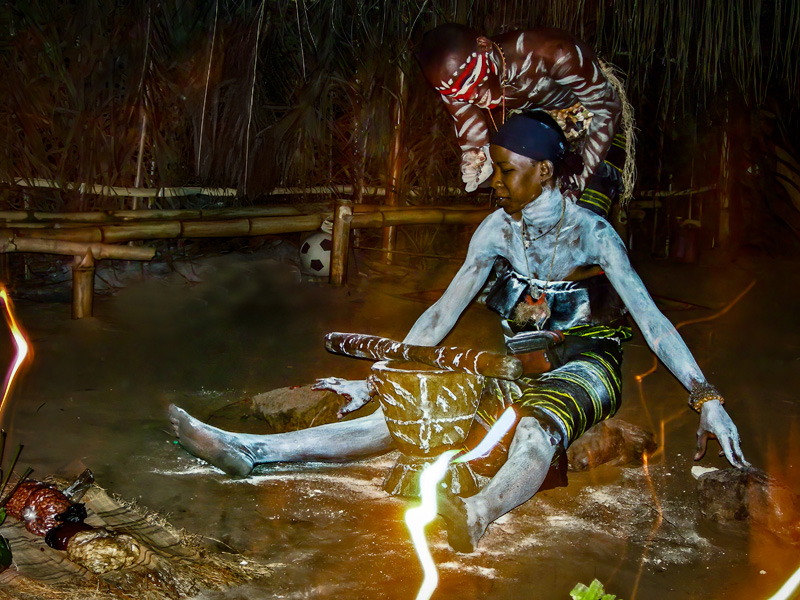 Getting makeup finalized