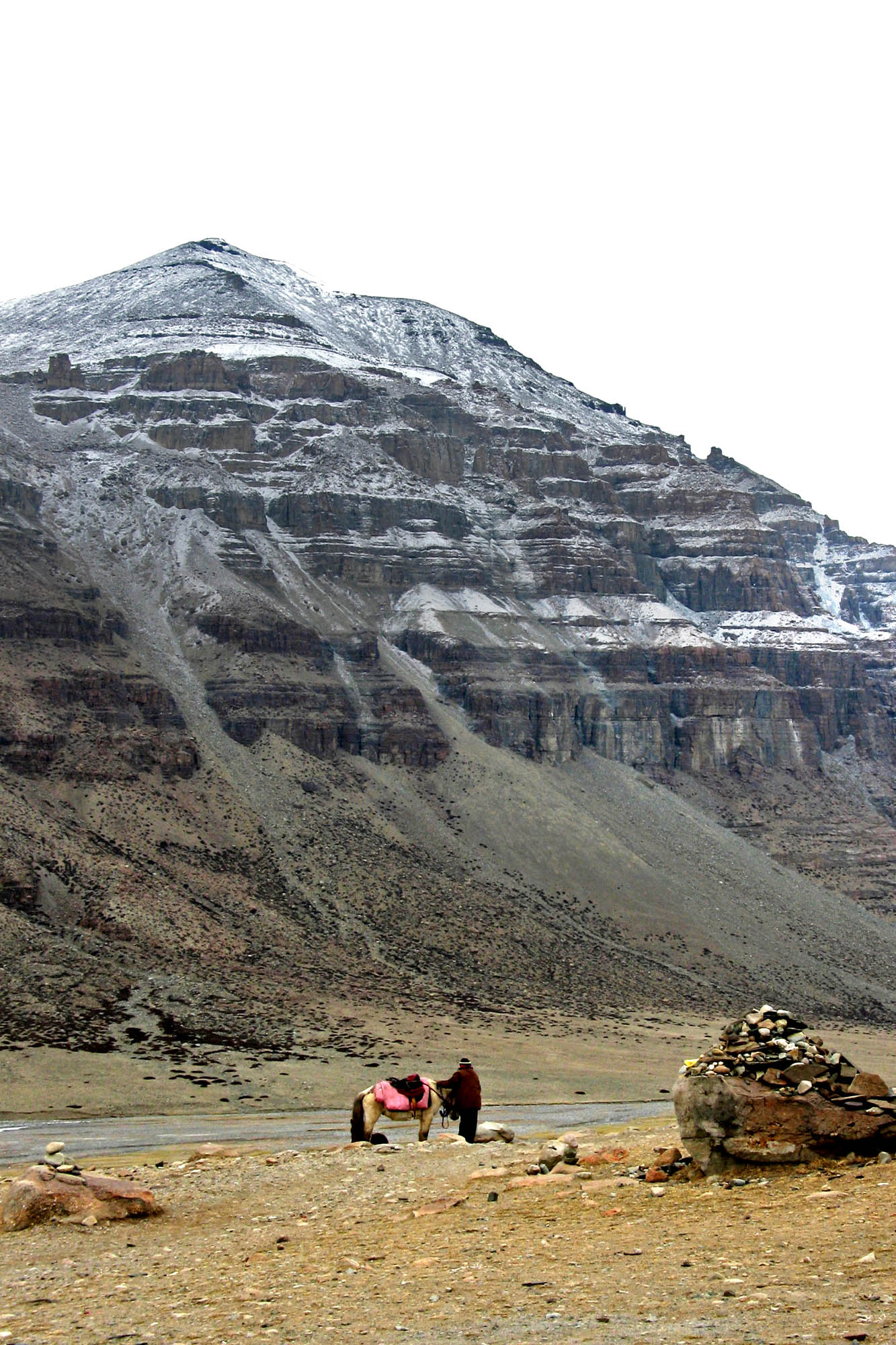 Horseman Contemplates the Trail