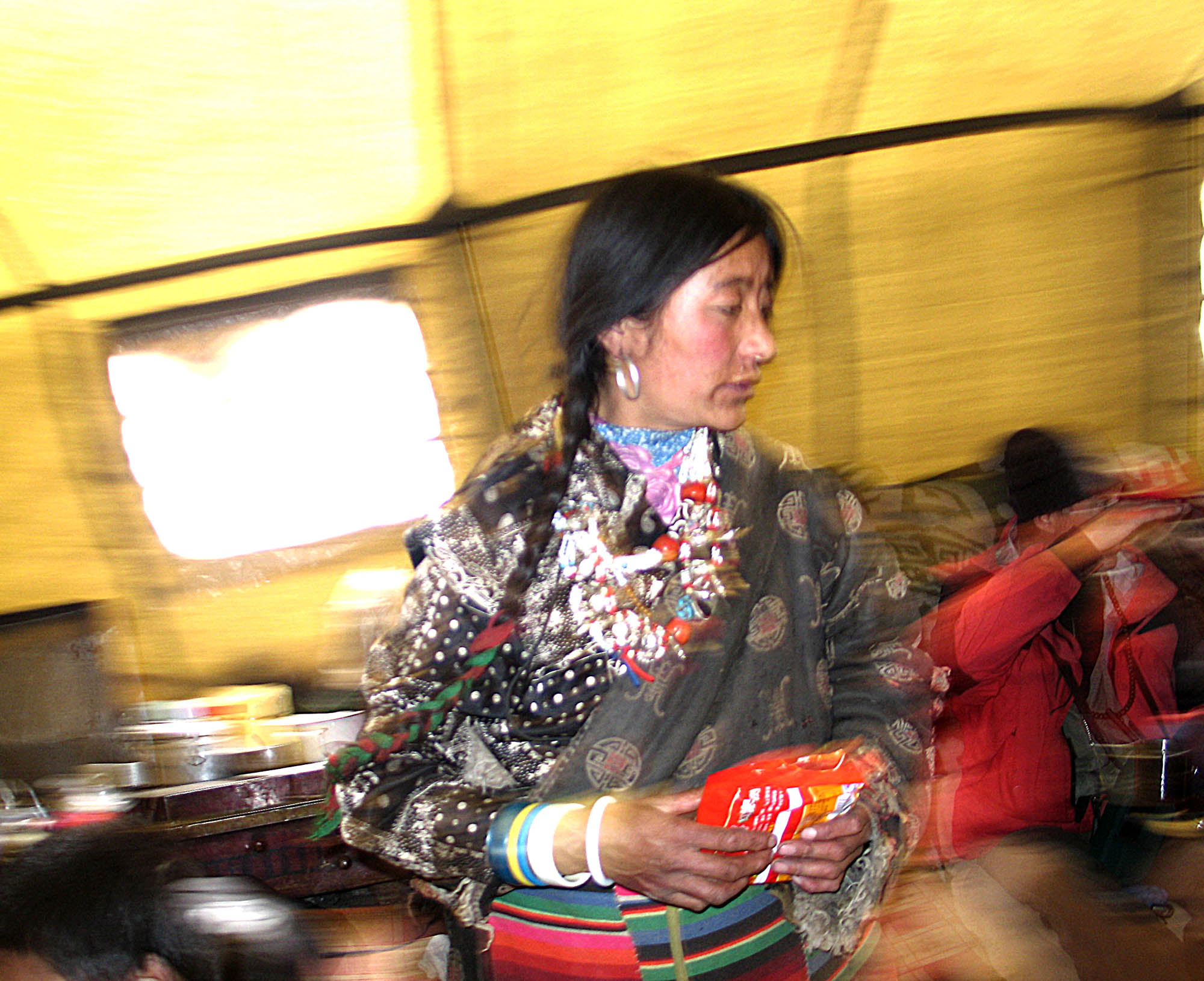 Cook in Trailside Tent