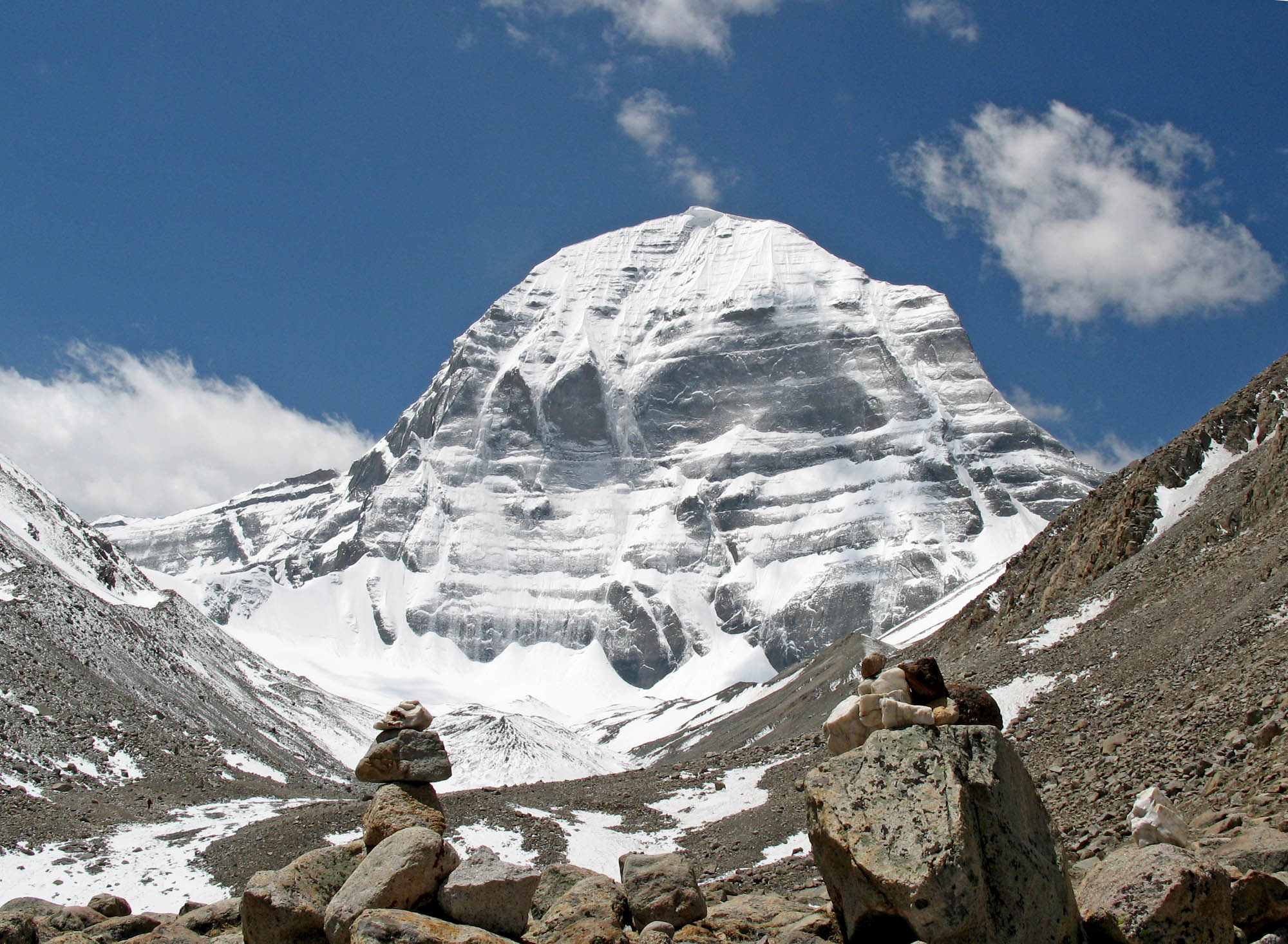 Kailash Closer, with Rocks