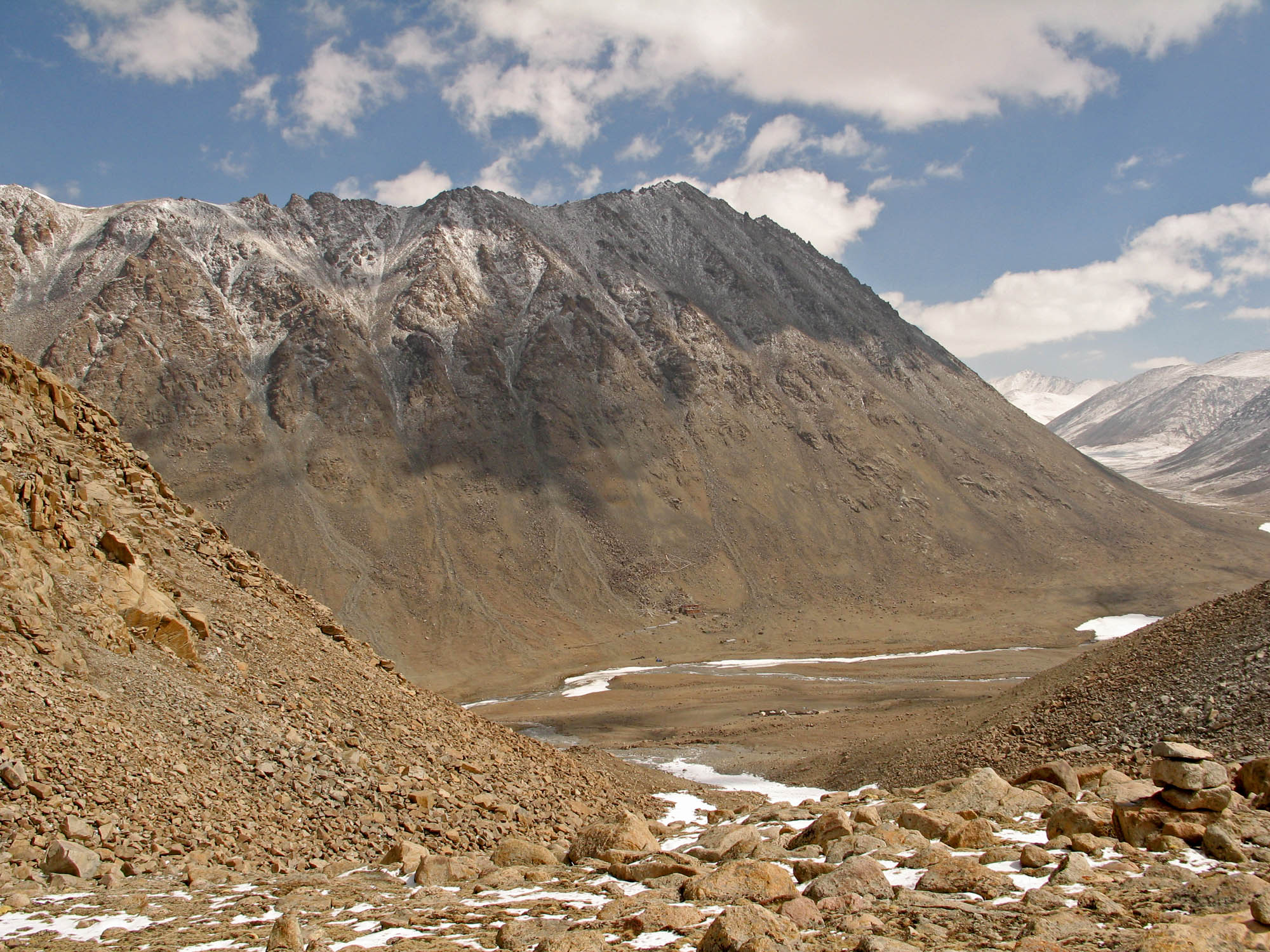 Looking Down from Kailash at First Night Camp