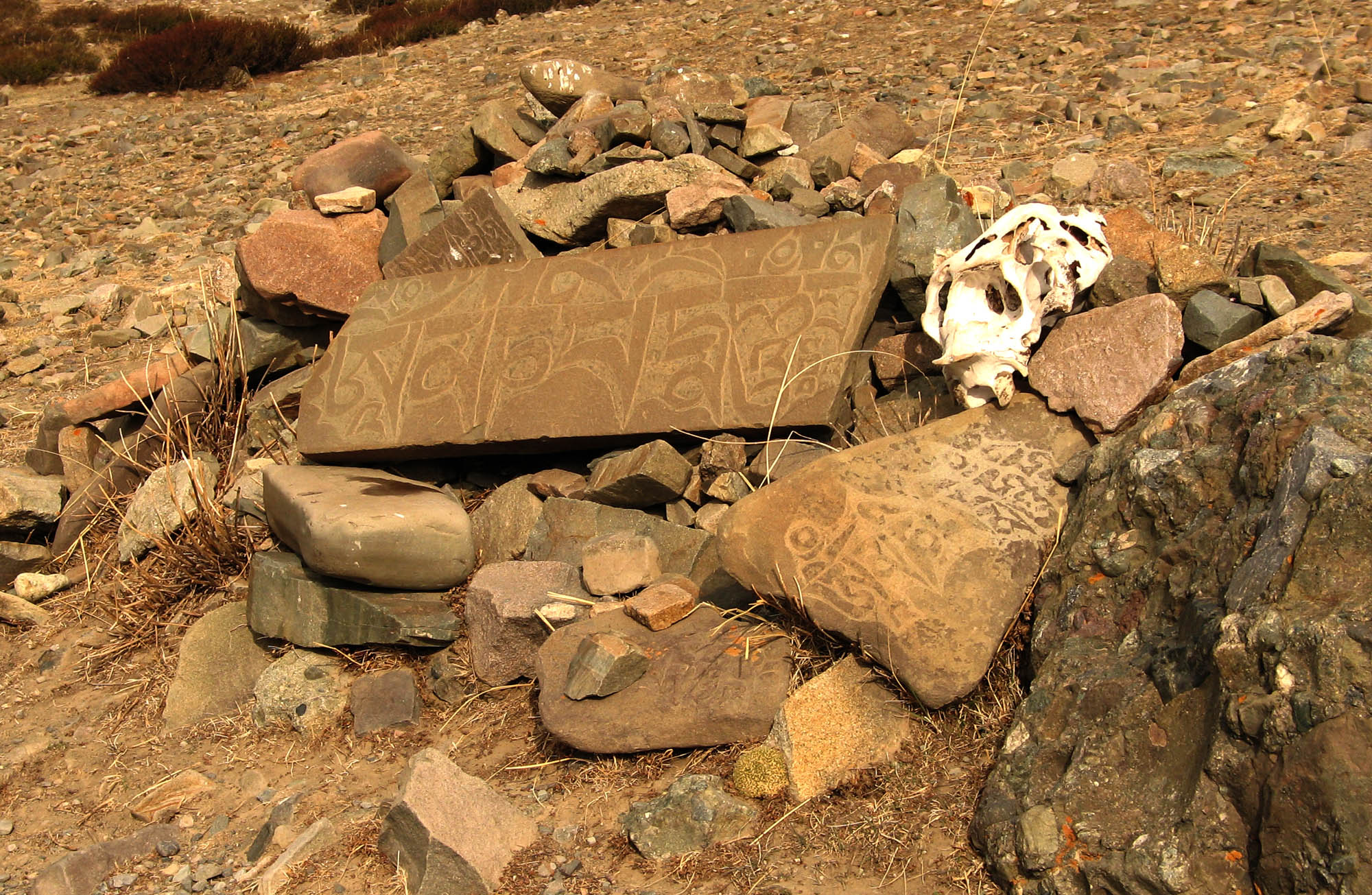 Mani Stones Along the Trail, Fourth Day