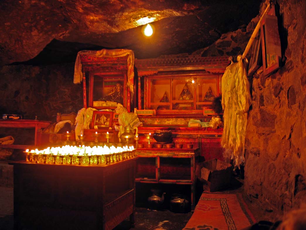 12_in_milarepa_cave_at_nyalam